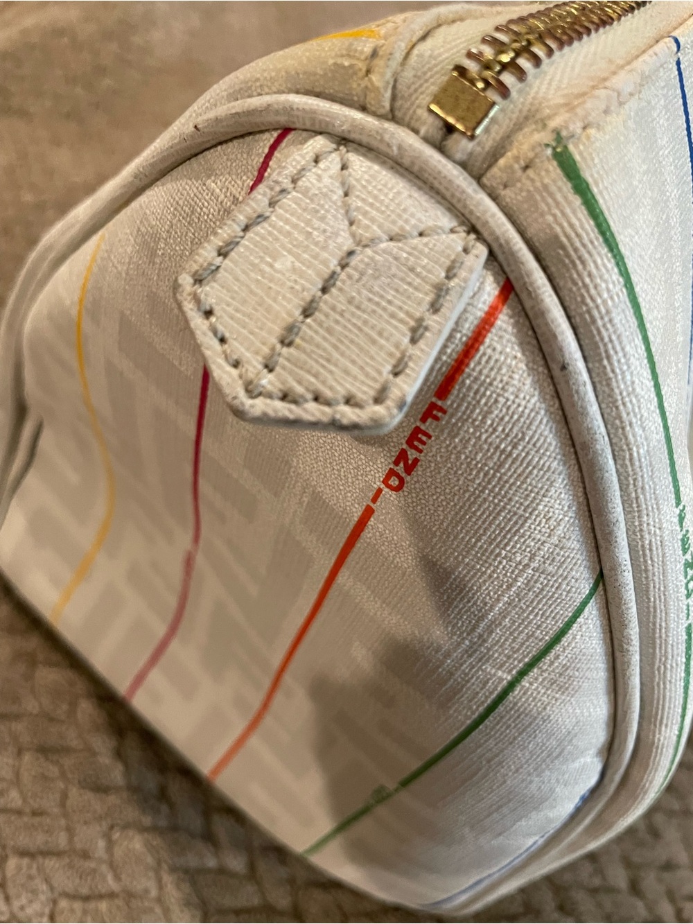 Fendi Zucca Spalmati or Forever Bauletto Boston bag - Picture 6 of 16